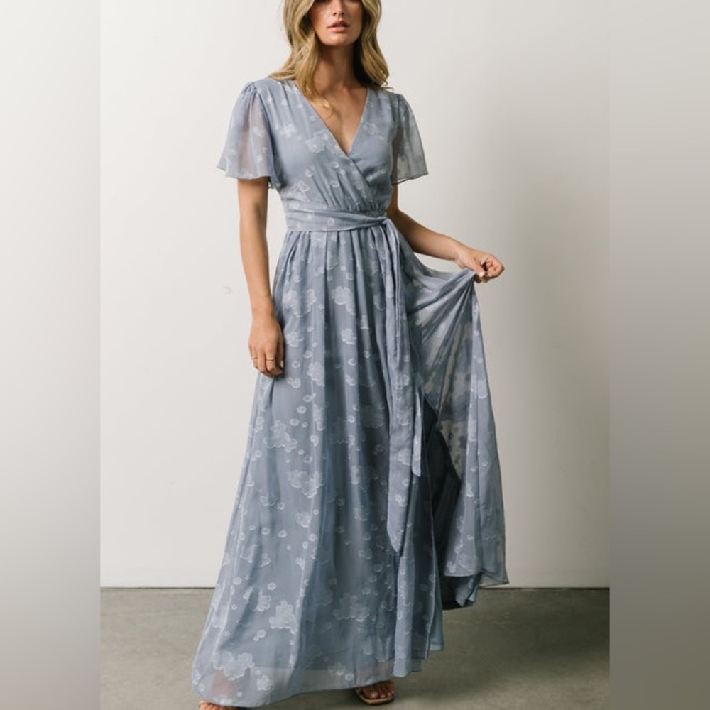 Baltic Born Blue Floral Maxi Dress